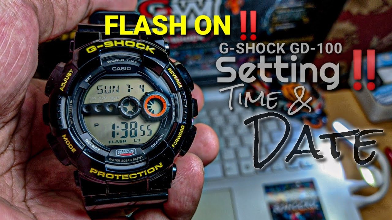 CARA SETING G-SHOCK GD100