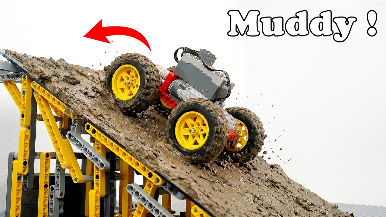 The Mud Slope Challenge for LEGO Car | Smart Lego