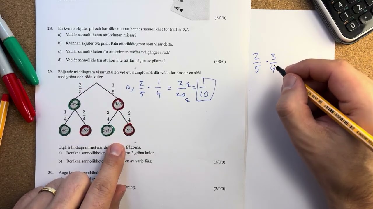 Övningsuppgifter inför halvkursprov ma1a. fråga 26-32. häfte