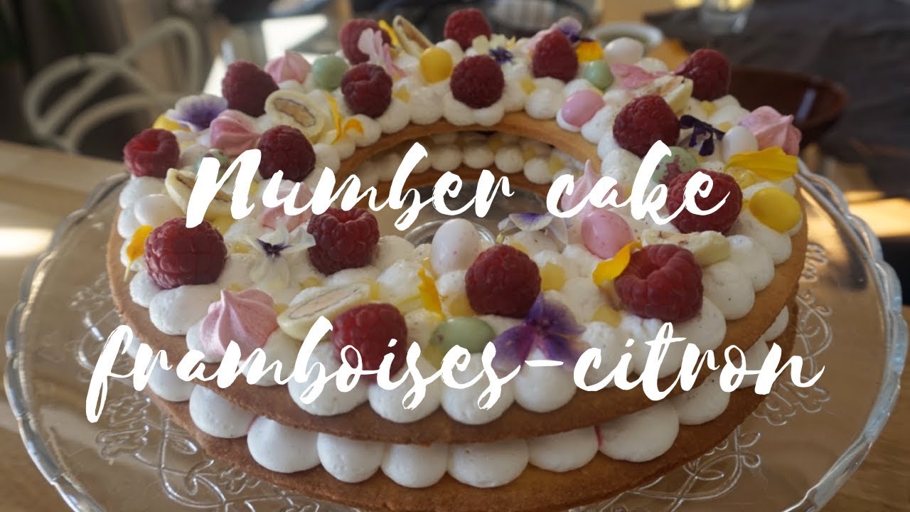 Number cake framboises-citron : Pâques 2019