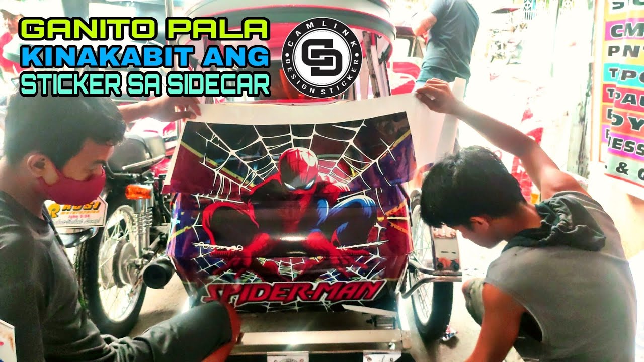Paano Kinakabit Ang Sticker sa mga Sidecar? Camlink Design Stickers ng Camiling Tarlac