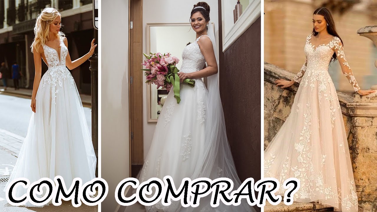 VESTIDO DE NOIVA ALIEXPRESS | VESTIDO DE NOIVA SIMPLES E ELEGANTE E COMO COMPRAR