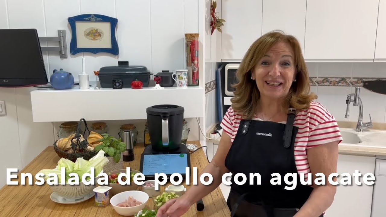 Ensalada de pollo con aguacate 🥑 receta realizada por @Justa Molina