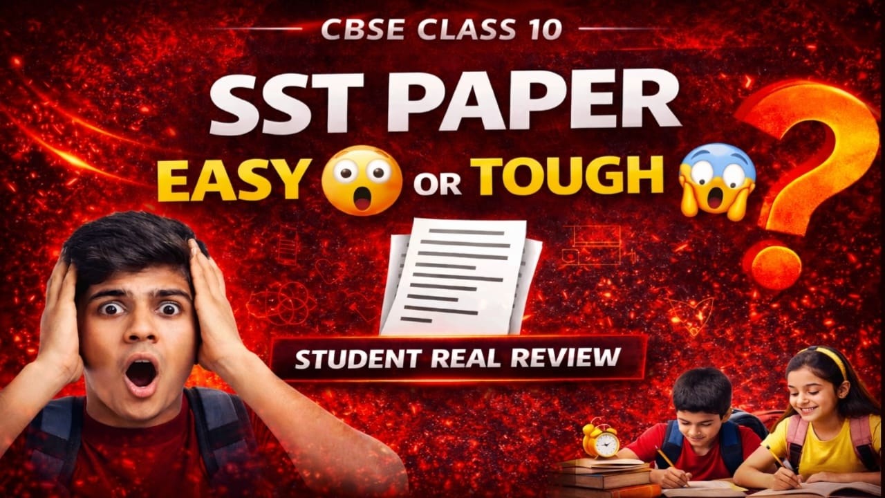 CBSE Class 10 SST Paper 2026 Review 😱 Easy Ya Tough? Real Student Reaction