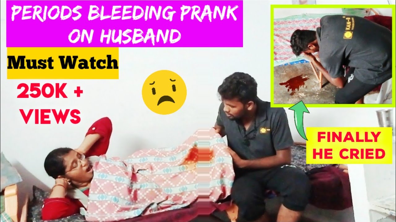 PERIODS PRANK on HUSBAND😓| ஆனா இப்படி ஆகும்னு நினைக்கல🥺😭 #trending #couplegoals #love #viralvideos