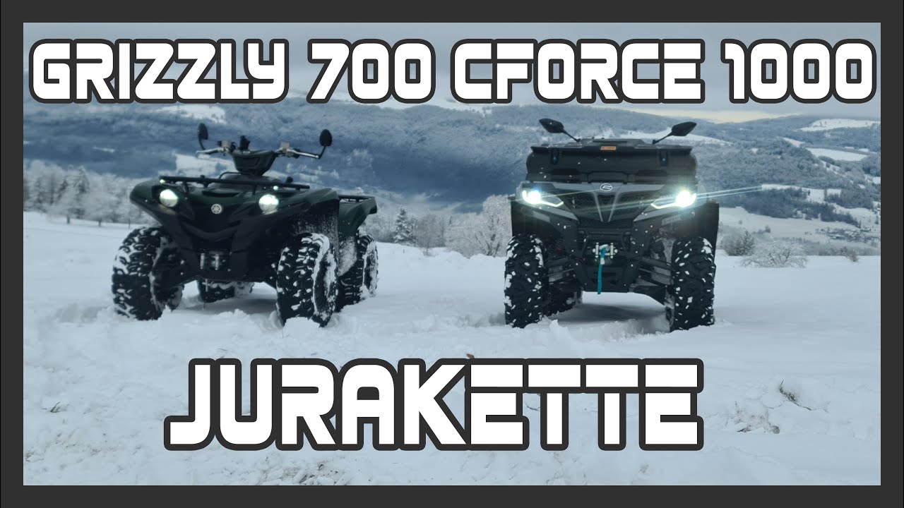 Yamaha bleibt im Schnee stecken - CFMoto rettet die Yamaha - Quad & ATV - unterwegs Jurakette