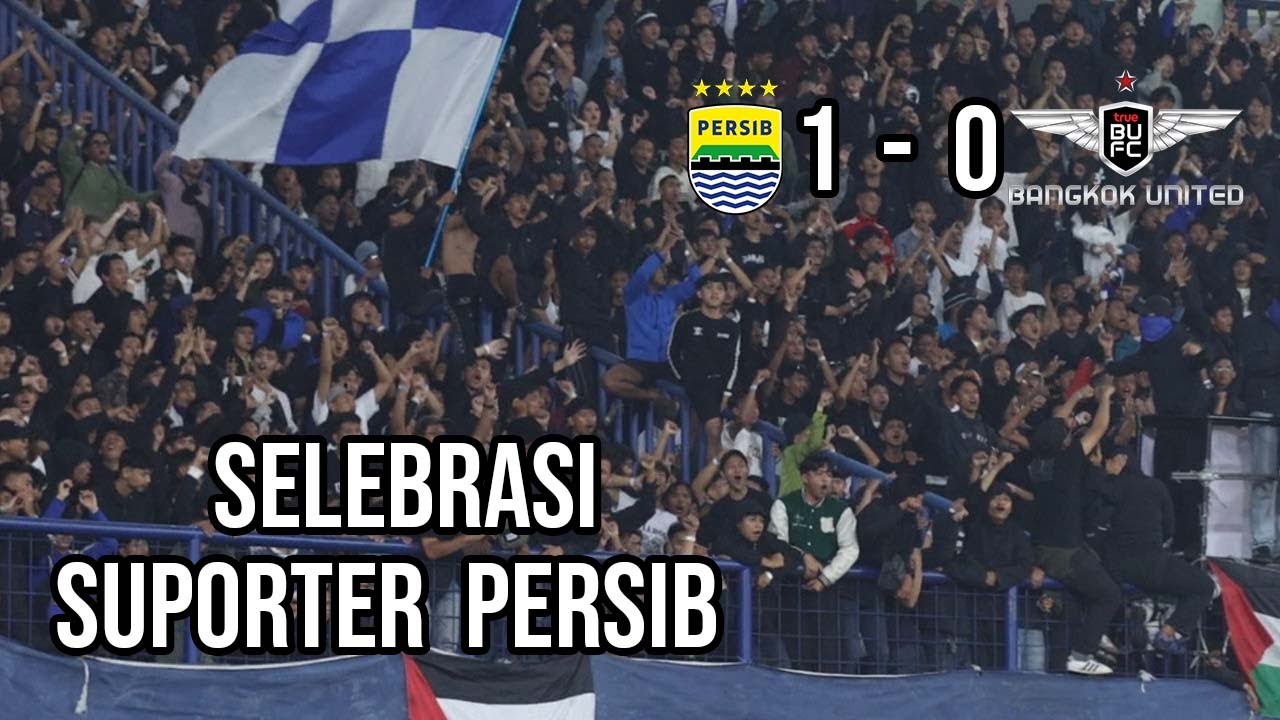 Momen Bobotoh Rayakan Kemenangan Persib Lolos ke 16 Besar AFC Champions League 2, Bersinar di Asia