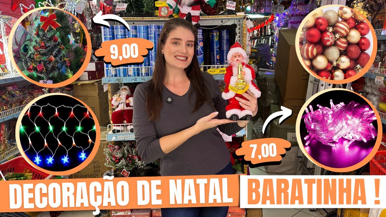 DECORAÇÃO DE NATAL BARATA NA 25 DE MARÇO - DECORAÇÃO DE NATAL NO VAREJO E ATACADO - LOJA JMS