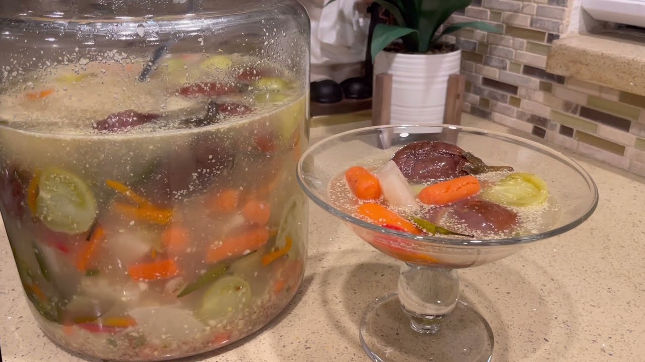 Afghan style pickles turshy/آچار یا ترشی آوری