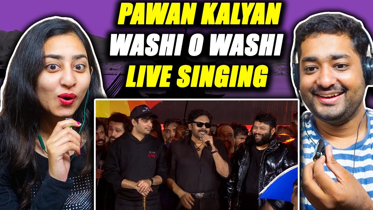 REACTION - Power Star Pawan Kalyan Singing the Song at They Call Him OG Concert Live - Pawan Kalyan
