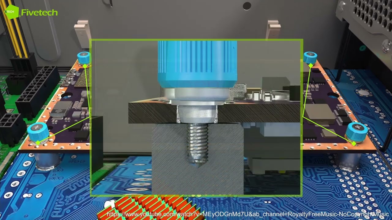 Fivetech&ndash;SMT Captive Screw & Nut For PCB