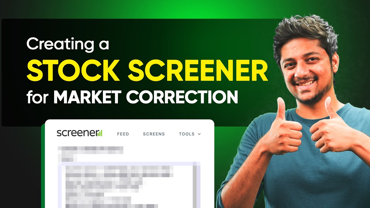 The Best Screener for Stock Correction - High Growth High Fall companies
