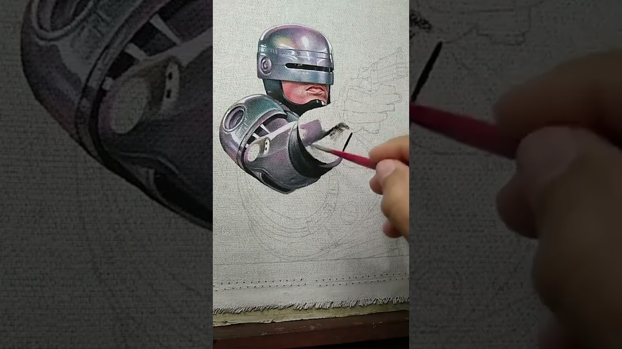 Robocop - Pintura em tecido (fabric painting)