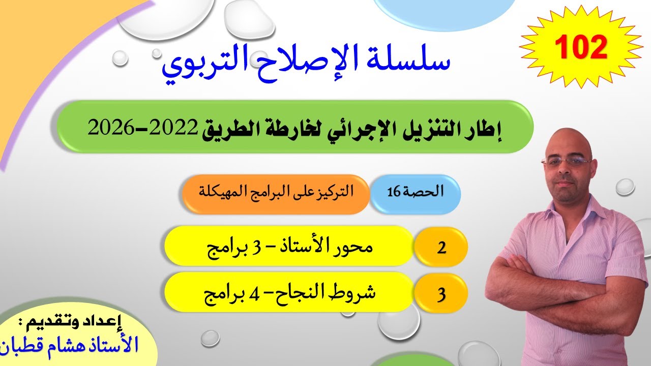 الحصة 16: الأستاذ | شروط النجاح _7 برامج مهيكلة