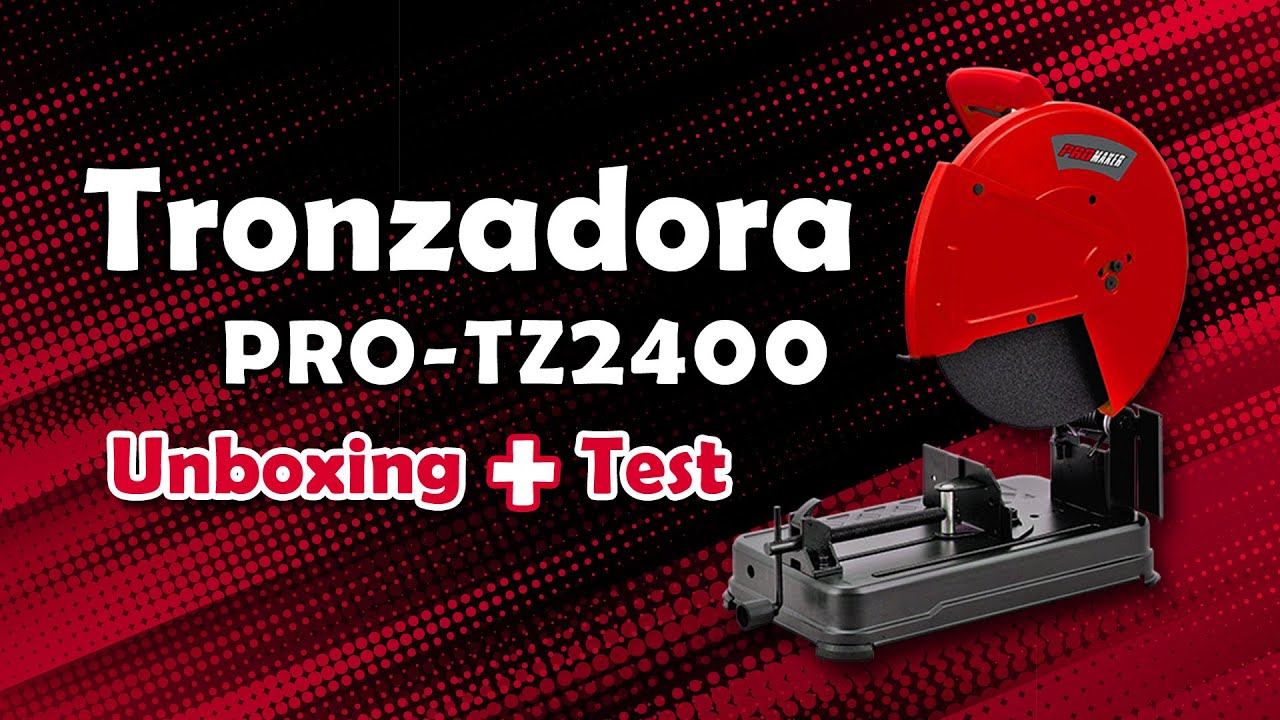 Tronzadora de metal de 2400W PROMAKER PRO-TZ2400 - Tronzadora para cortar metal - Cortes perfectos