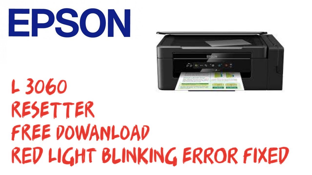Epson l3060 ink pad reset
