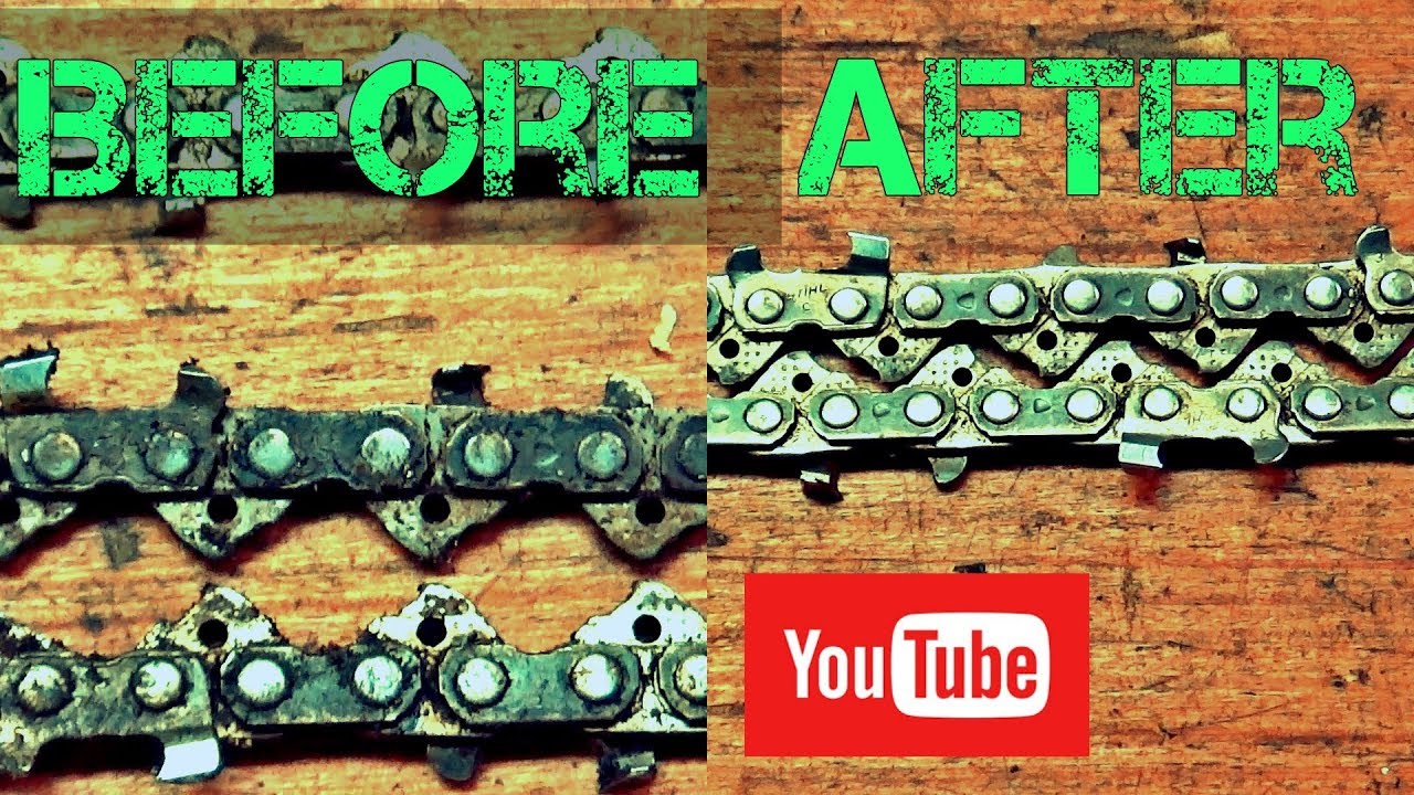 How to clean chainsaw chain! THE SECRET!!!!
