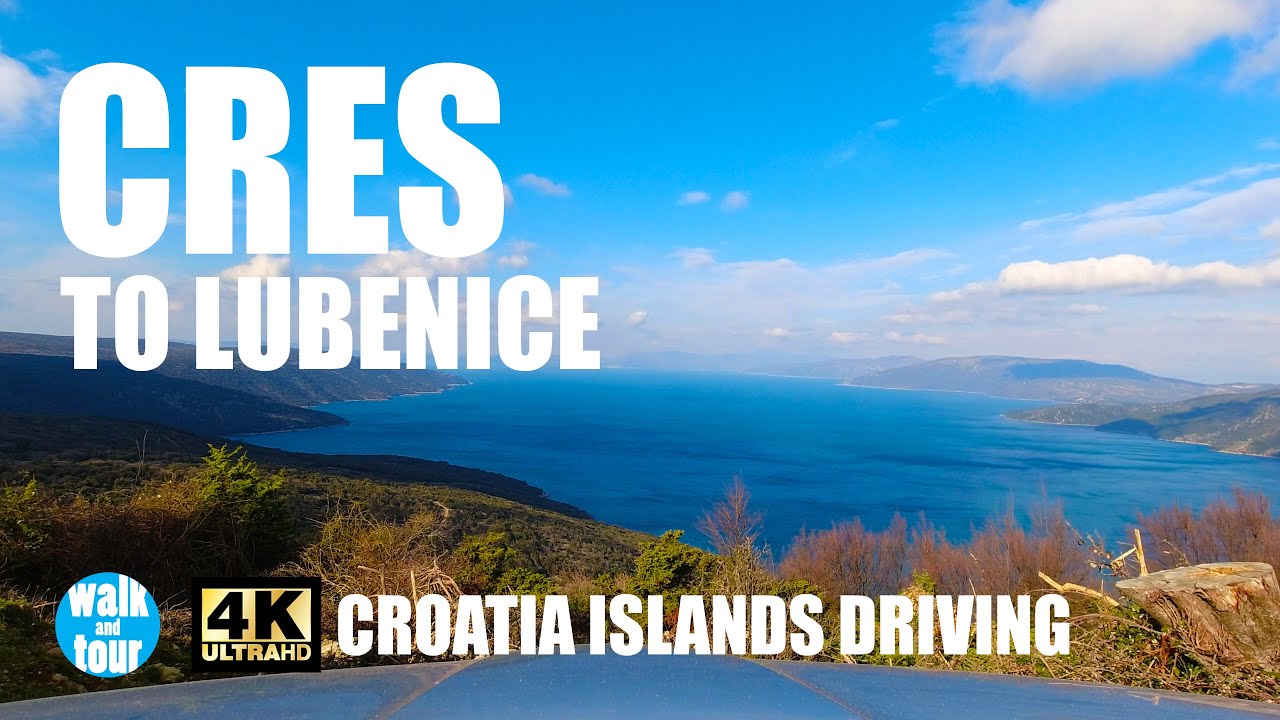 Island Cres - Driving From Cres City to Lubenice Village in 4K UHD (60 fps)