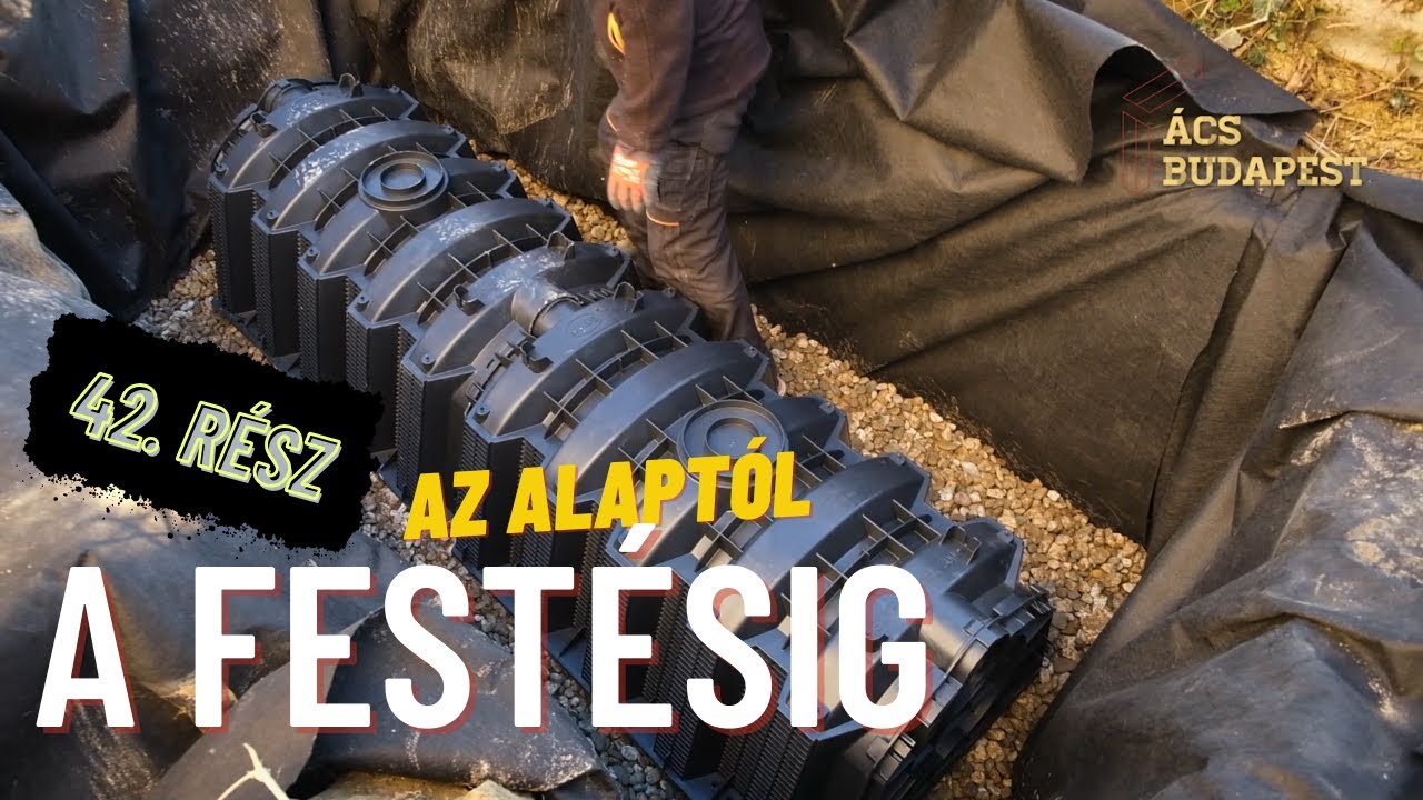 Hová tűnik az esővíz? Szikkasztó építse - Az alaptól a festésig - 42. Rész