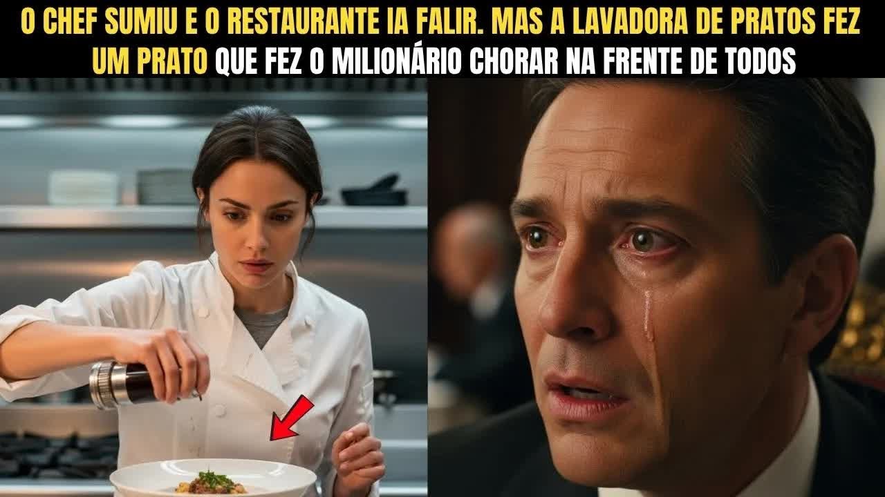 O CHEF DO RESTAURANTE DO MILIONÁRIO FALTOU. A LAVADORA DE PRATOS SE OFERECEU PARA COZINHAR E...