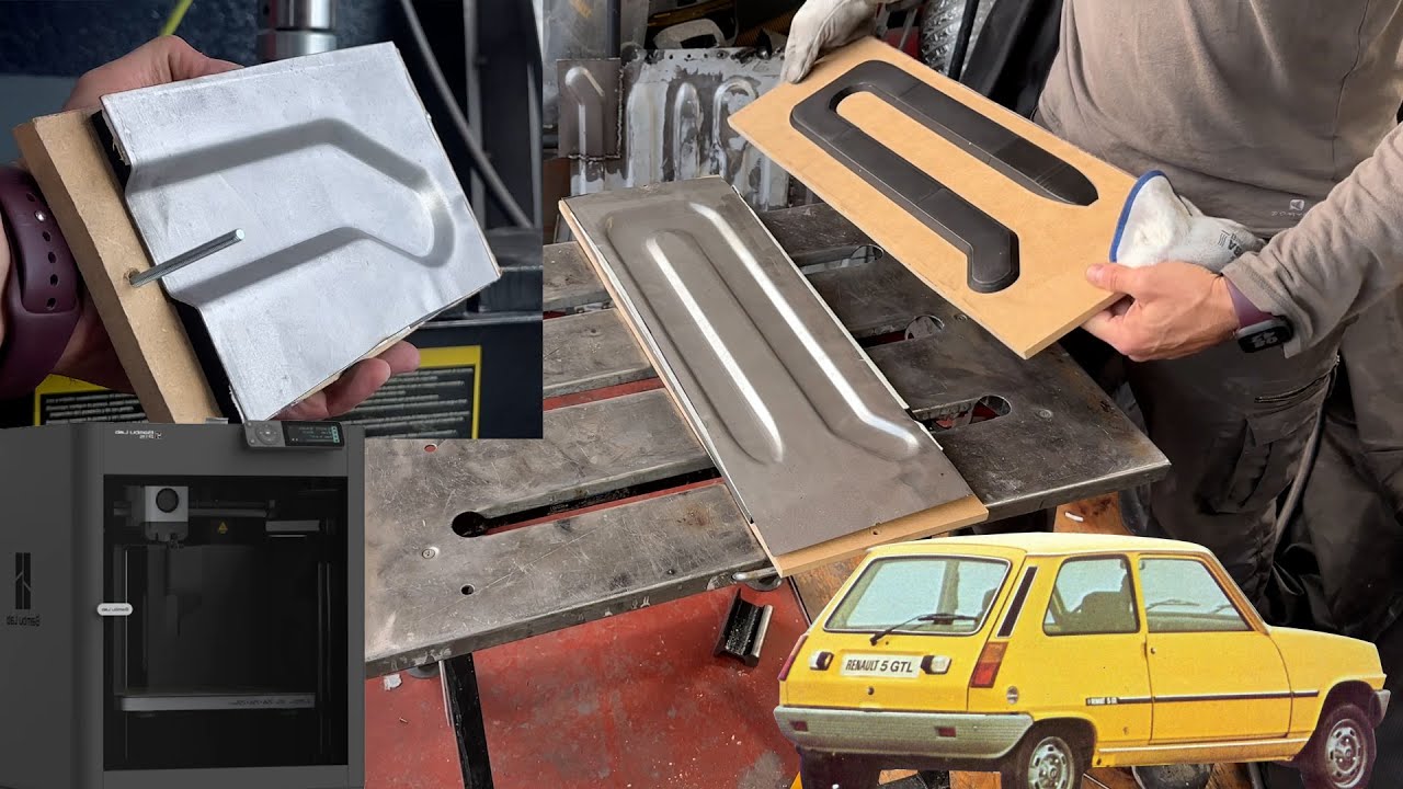 Parcheo la chapa del maletero del R5 con impresión 3D