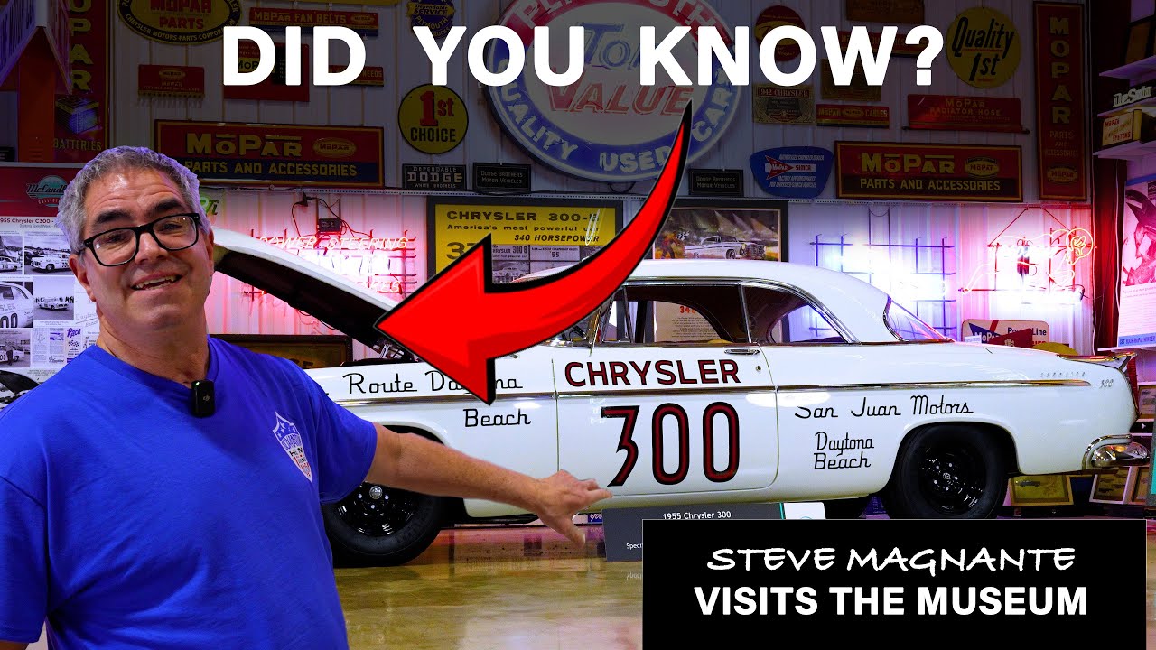 Steve Magnante talks rare 50's Mopars. Including the first EVER Chrysler 300 Built, 1955 Vin 1001!