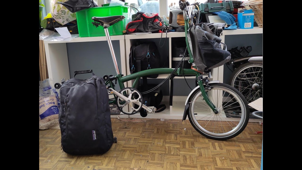 Quick release Brompton touring set up