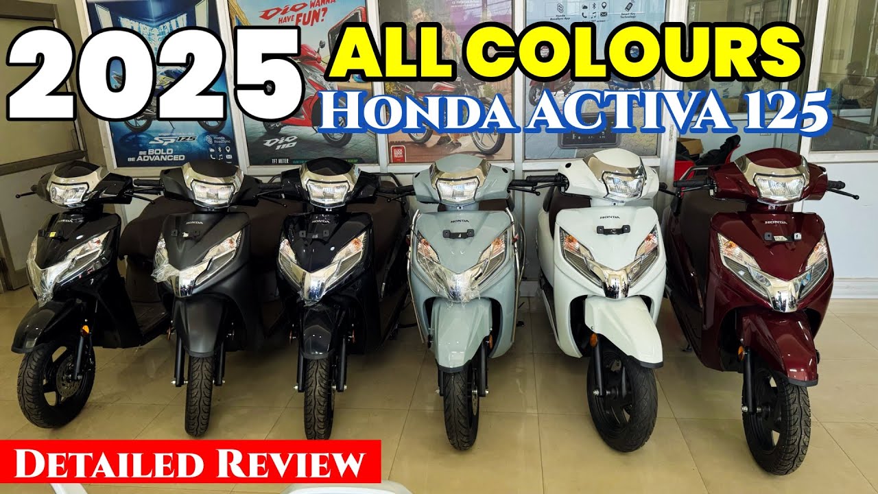 Honda Activa 125 All Colours 2025 & Detailed Review 