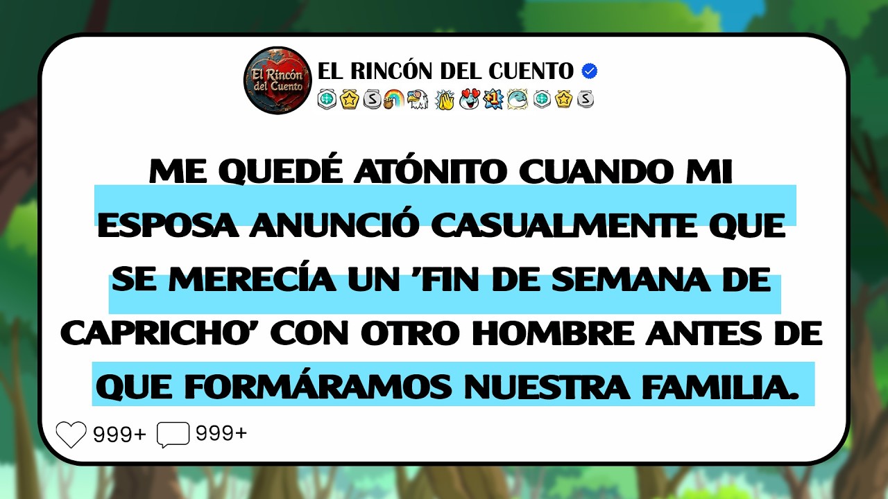 Me quedé atónito cuando mi esposa anunció como si nada que se merecía un 'fin de semana de ....'