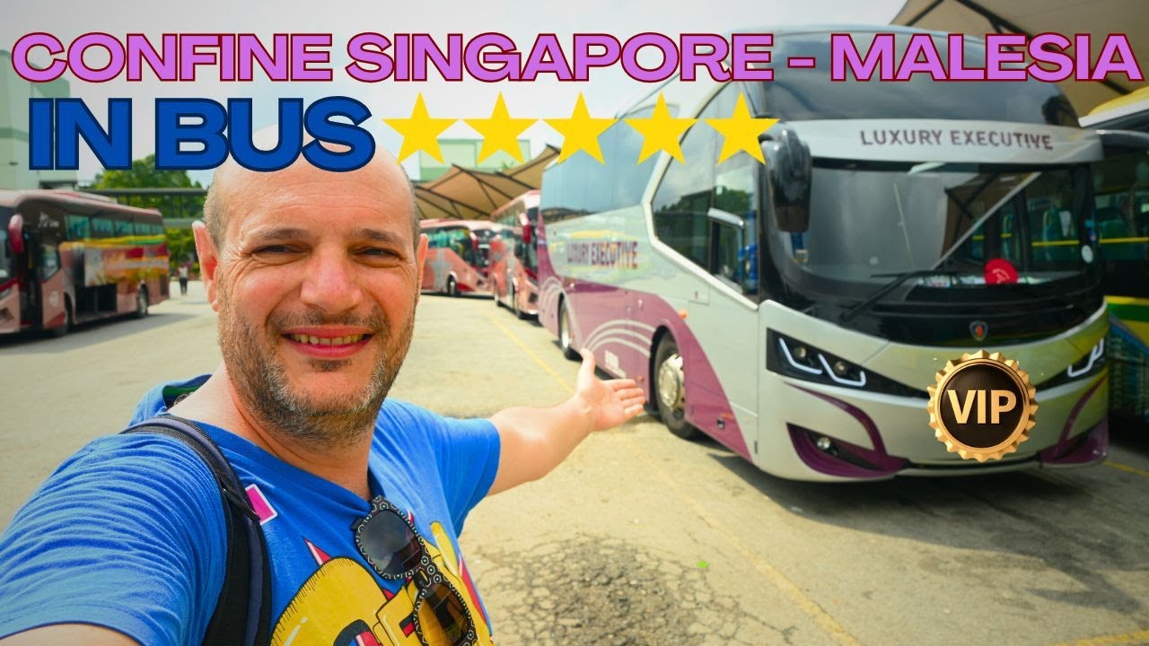 Da Singapore a Malacca in autobus VIP attraverso il confine in massimo comfort - Malesia part.1