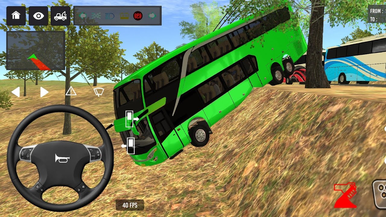 🤓😱Bus challenging gameplay ||bus simulator Indonesia 3D🔥#viralvideo #bus #simulator ‎⁨@AAKZONES⁩ 🙏👍 
