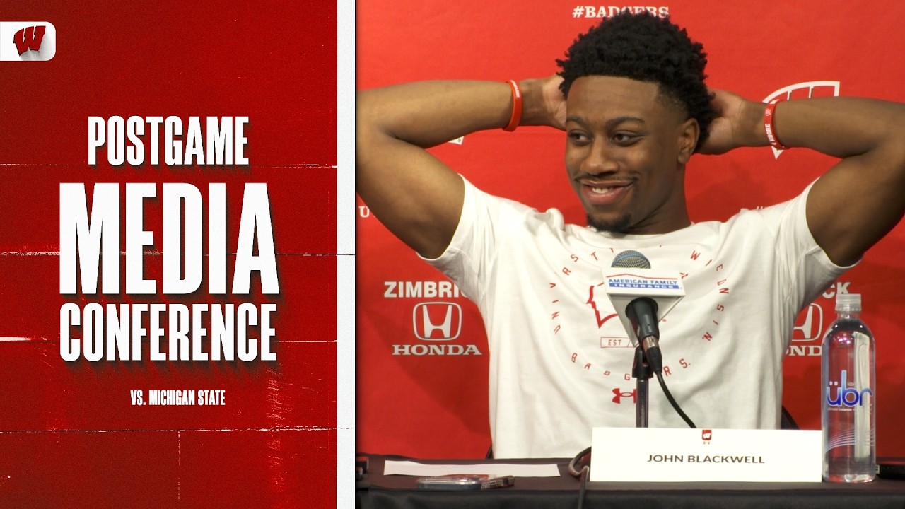Postgame Media Conference vs Michigan State || Wisconsin Basketball || Feb. 13, 2026