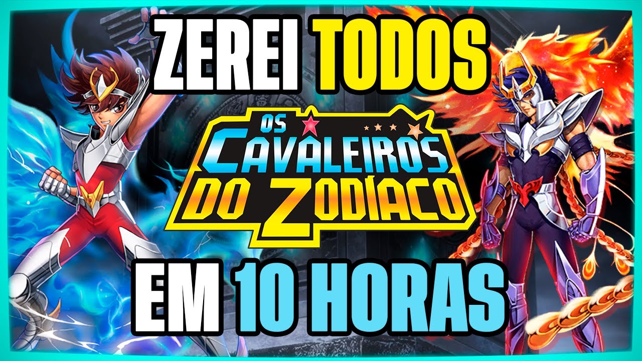Zerei TODOS os jogos De CAVALEIROS DO ZODIACO em 10 HORAS