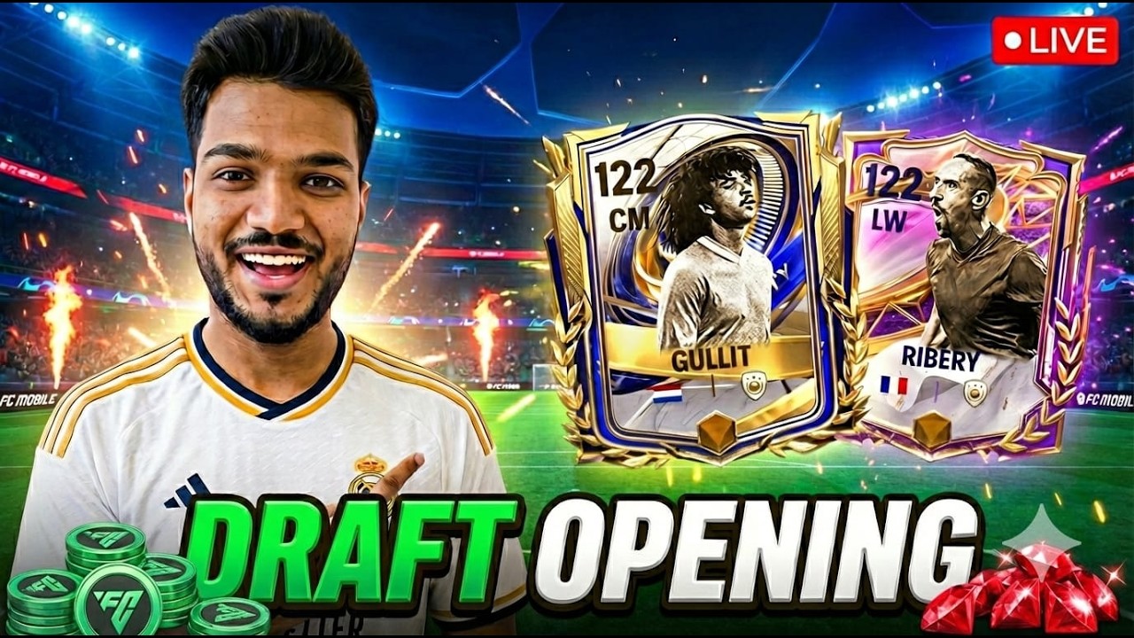 🔴 LIVE FC Mobile Draft Opening | Crazy Pulls Incoming!