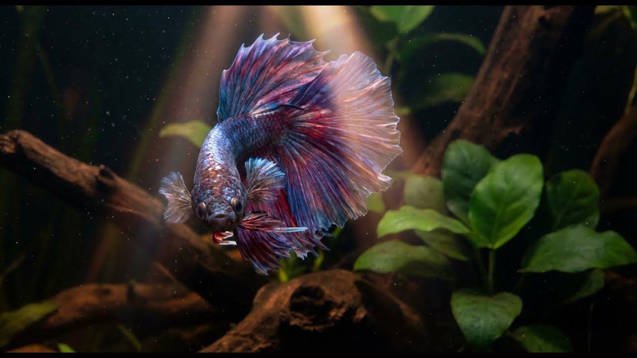 🫧 Relaxing Betta Fish Aquarium – Peaceful Underwater World #RelaxingAquarium #BettaFish