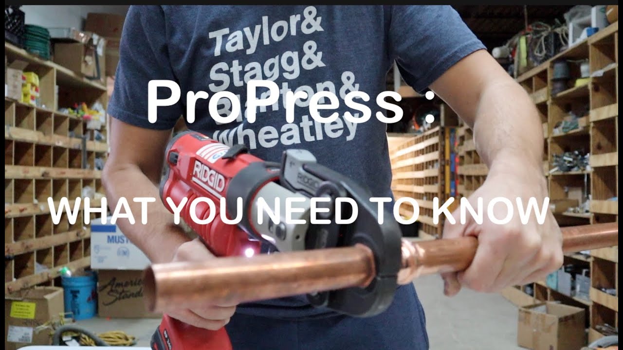 Copper ProPress - How to install copper ProPress