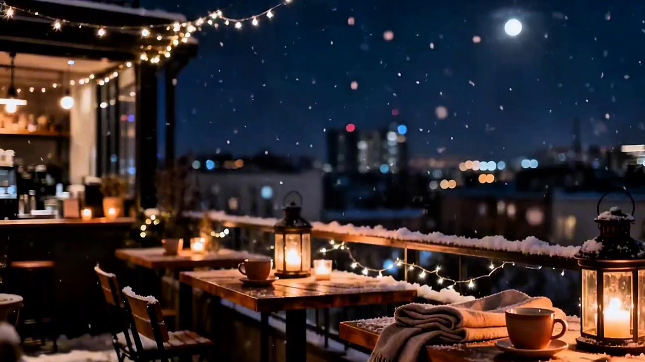 Winter Night Piano Jazz  🌃 Relaxing Piano & Smooth Jazz for Night Relaxation