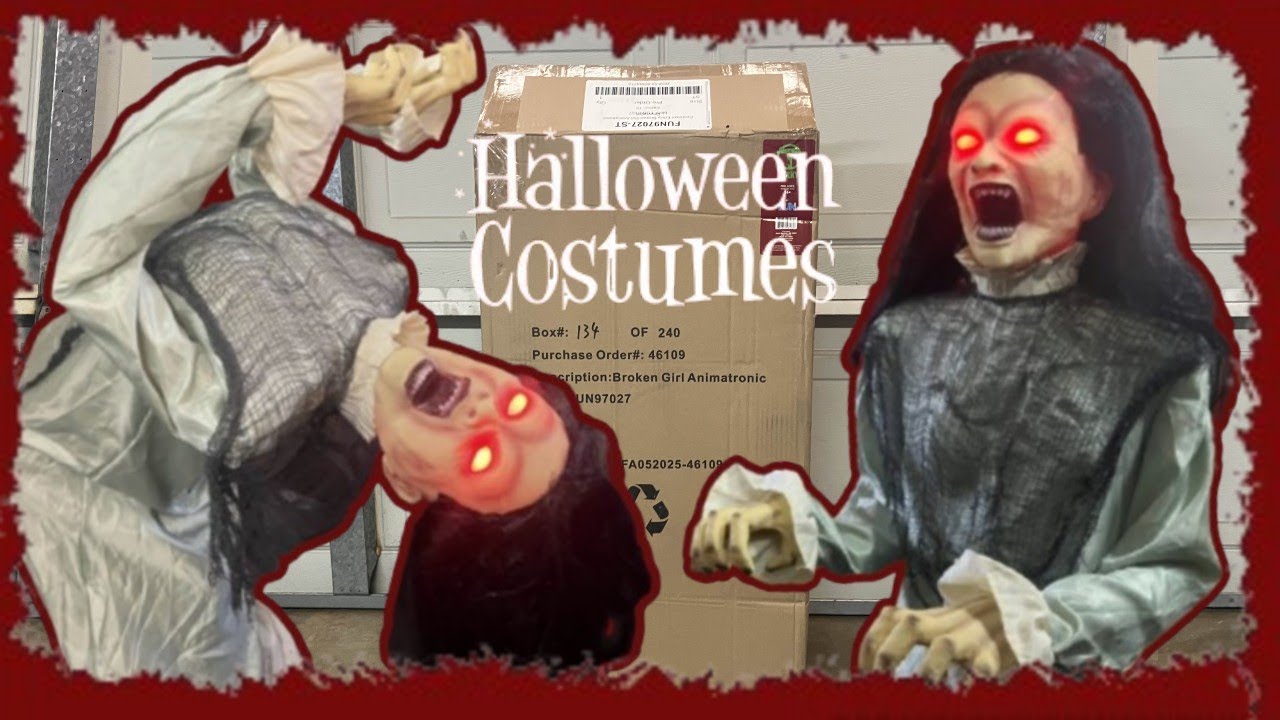 Broken Spine Girl Unboxing/Setup - Halloween Costumes 2025