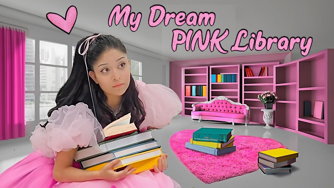my dream princess library makeover ♡ in pink, of course