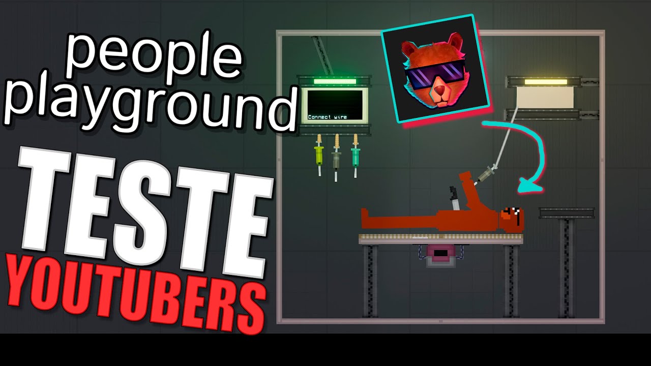 Testes em Youtubers Brasileiros no People Playground (Boneworks 2d)