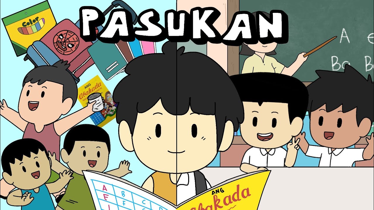 PASUKAN (1ST DAY Sa KINDER) | Pinoy Animation