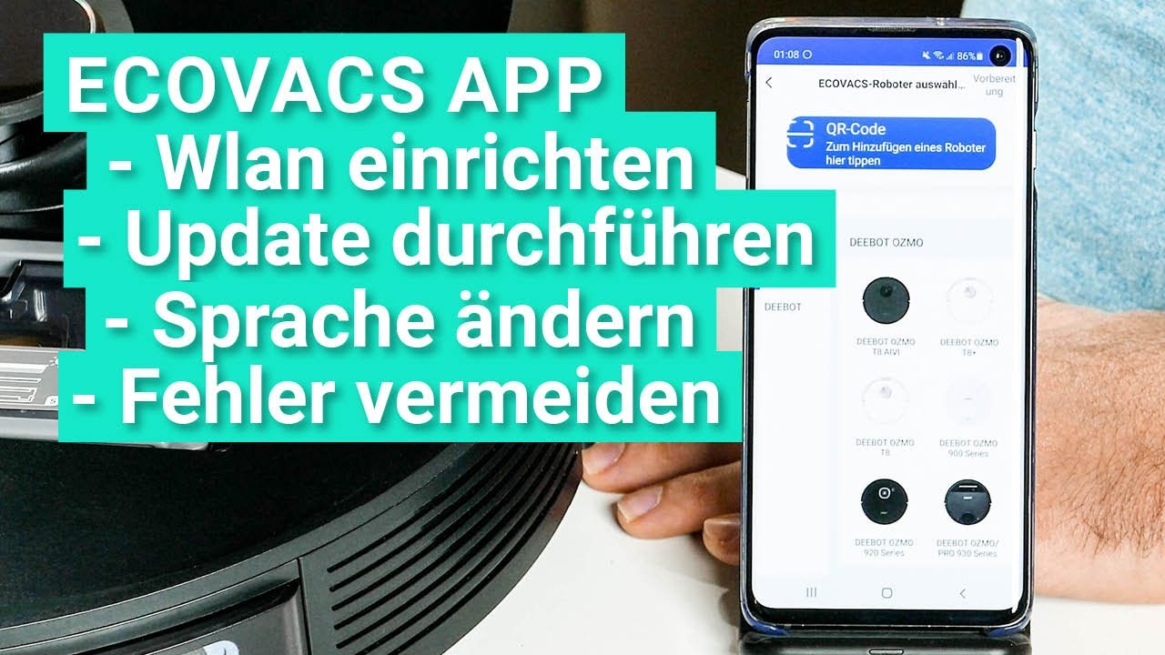 Ecovacs Deebot OZMO Saugroboter Wlan & App einrichten - So geht's und so vermeidet ihr Probleme!