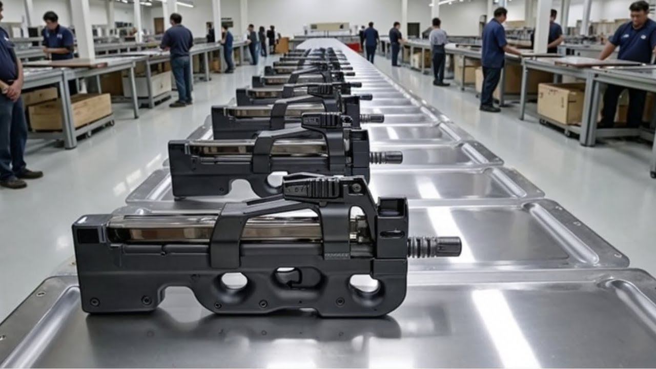 Cómo se hace el FN P90: El arma futurista que atraviesa chalecos antibalas