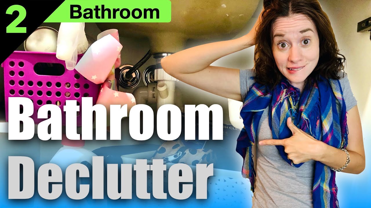 Minimalist Bathroom | Bite-sized Minimalist Declutter With Me (Episode 2)