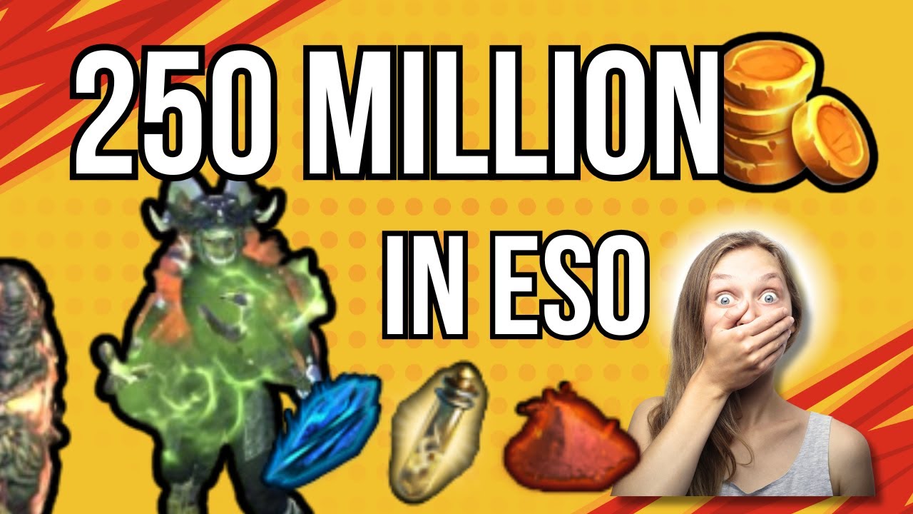 How I made 250 Million Gold in 1 month on ESO..🤑
