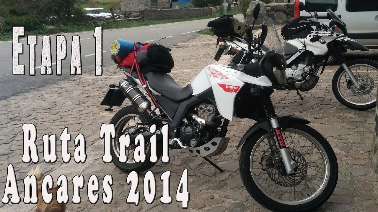 RUTA ANCARES en MOTO TRAIL 2014 - ETAPA 1 (Santiago - Navia de Suarna) - DERBI TERRA | BMW F650GS