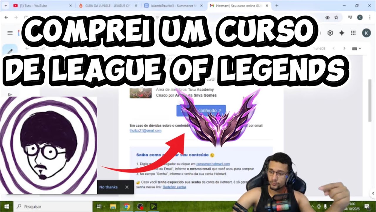 COMPREI UM CURSO DO TUTU !!! LEAGUE OF LEGENDS | TUDO SOBRE A JUNGLE | SER&Aacute; QUE VAI COMPENSAR ???