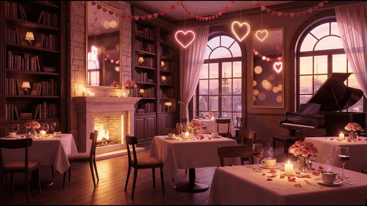 Happy Valentine's Day 💑  Cozy Date Night 🍷 Smooth Jazz x Lofi Beats for Romantic Dinner