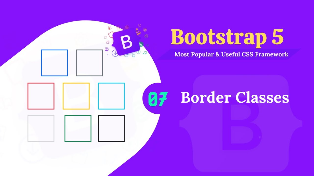 Bootstrap 5 border classes.