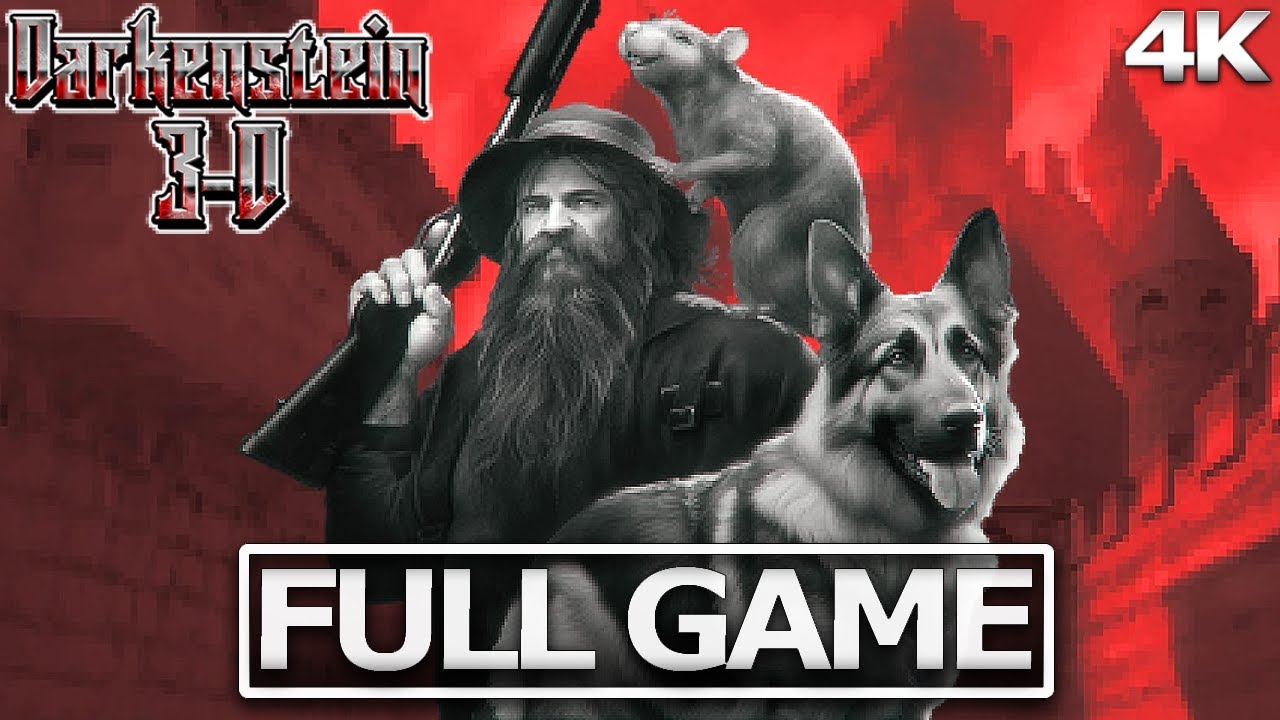 DARKENSTEIN 3D Full Gameplay Walkthrough【FULL GAME】4K 60FPS Ultra HD
